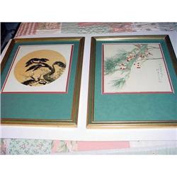 Pair of Chinese prints in bright colors #2171093
