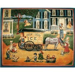 Great Lake Ice print Victorian children Showers#2171133