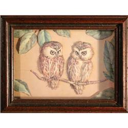 Perched Owls, 3D Print Collage #2171135