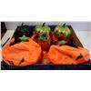 Image 1 : HALLOWEEN PUMPKINS, 7 IN TOTAL, VARIETY
