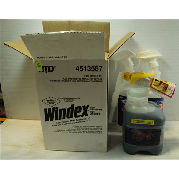 CASE OF WINDEX SUPER CONCENTRATE GLASS CLEANER