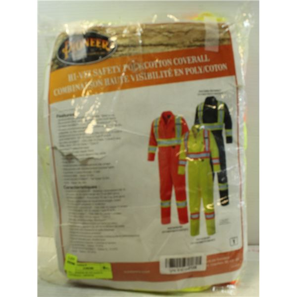 NEW PIONEER HI-VIZ SAFETY COVERALL - MEDIUM