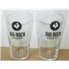 Image 1 : CASE LOT OF 24 BRAND NEW BIG ROCK BEER GLASSES