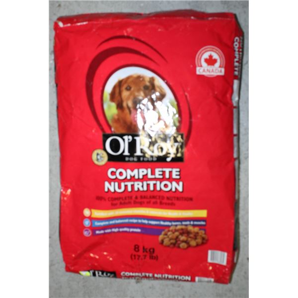 OL' ROY COMPLETE NUTRITION DOG FOOD 8KG