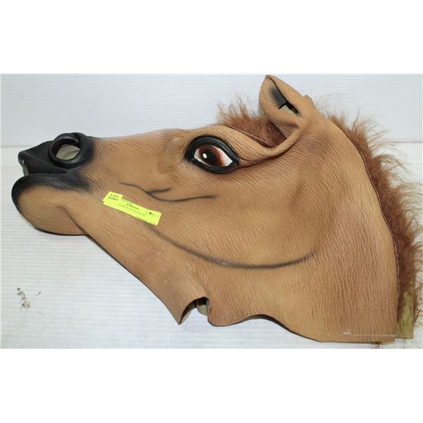 RUBBER HORSE HEAD MASK