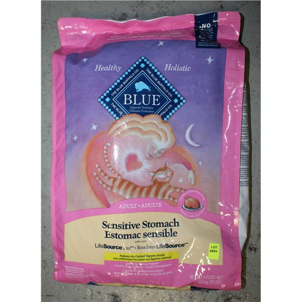 BLUE BUFFALO SENSITIVE STOMACH CAT FOOD 4.5KGS