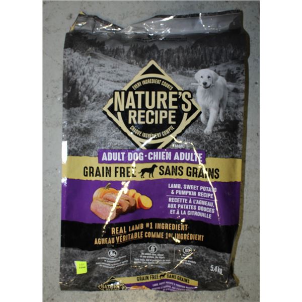 NATURES RECIPE ADULT DOG FOOD 5.4KGS