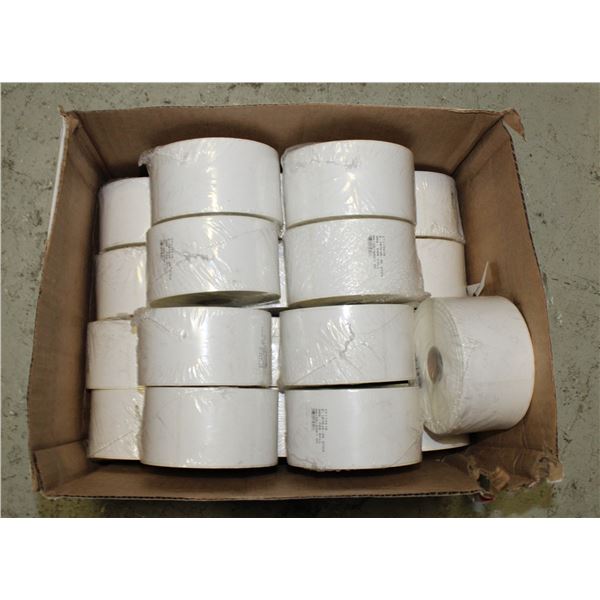 CASE OF WHITE LABELS 21X350 COUNT 2.1875X6.25