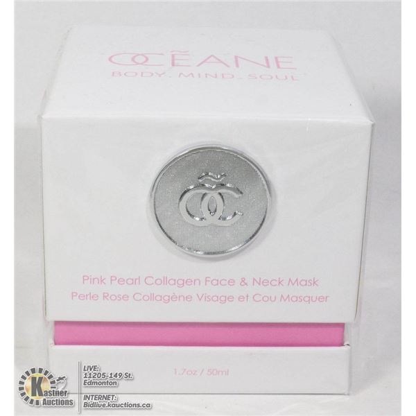 OCEANE PINK PEARL COLLAGEN FACE & NECK MASK