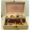 Image 1 : ESTATE JEWELLERY BOX FILLED W/ ASSORTED JEWELRY