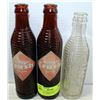 Image 1 : ANTIQUE 3 OLD ORANGE CRUSH BOTTLES 2 AMBER AND 1