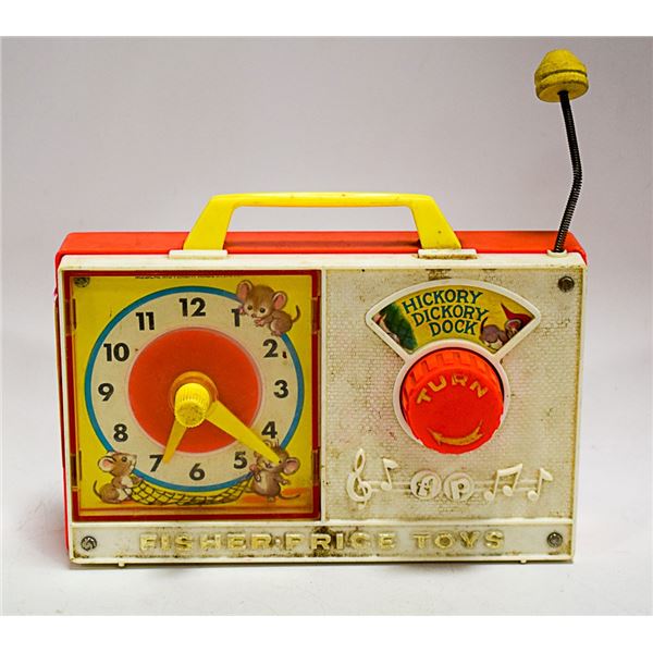 FISHER PRICE CLOCK RADIO TOY