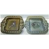 Image 1 : 2 LARGE IRISH PORCELAIN WADE ASHTRAYS