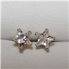 Image 1 : 191) 14KT YELLOW GOLD CUBIC ZIRCONIA EARRINGS
