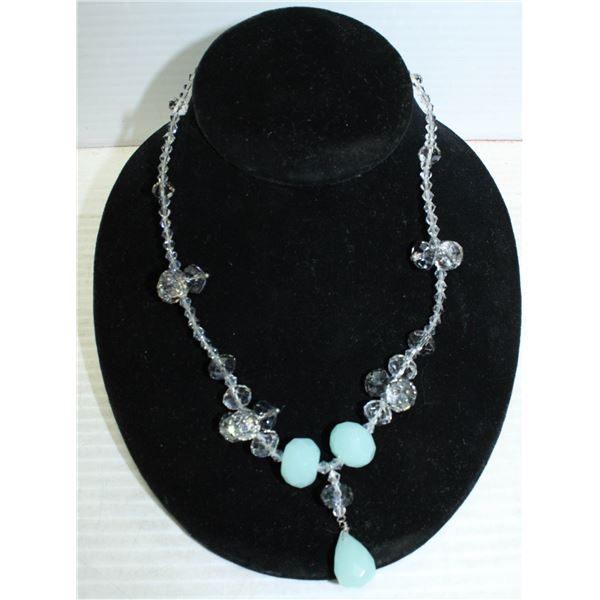 CRYSTAL DROP DOWN NECKLACE