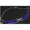 Image 1 : SILVER TONE WITH BLUE ANGLE STYLE NECKLACE