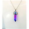 Image 1 : 8) PURPLE/BLUE TITANIUM CRYSTAL