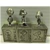 Image 1 : 3 HALLMARK PEANUTS PEWTER FIGURES 5 DECADES