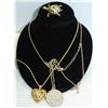 Image 1 : GOLD TONE NECKLACES & TURTLE BROOCH ALL TOGETHER