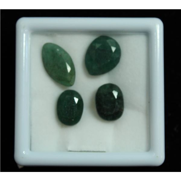 #154-GREEN EMERALD GEMSTONES 15.40ct