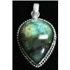 Image 1 : #8-NATURAL FIRE LABRADORITE PENDENT