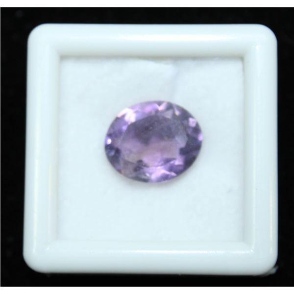 #194-PURPLE AMETHYST GEMSTONE 4.05ct/10.1X11.8MM