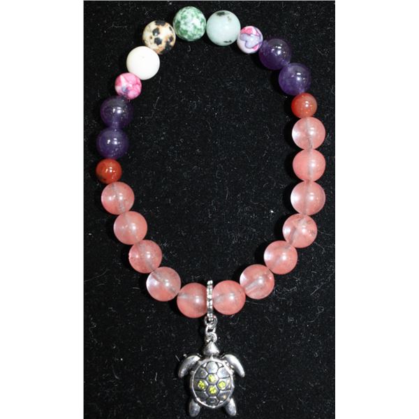 #270-AMETHYST/AGATE/JASPER/TOURQOUISE BRACELET