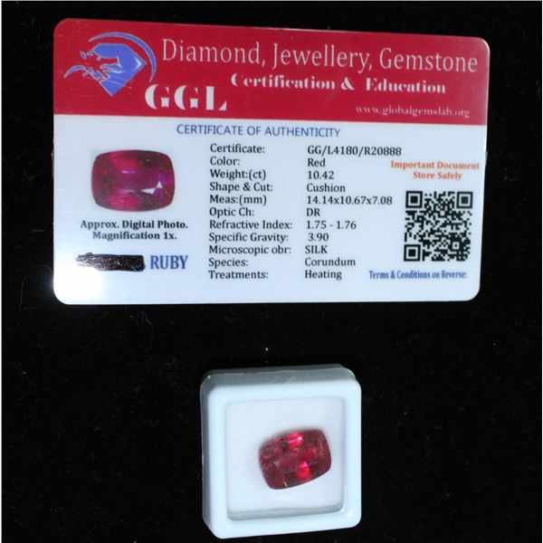 #301-RED RUBY GEMSTONE 10.42ct