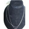 Image 1 : #342-STERLING SILVER NECKLACE 18" 2pcs