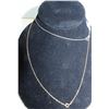 Image 1 : #357-STERLING SILVER NECKLACE 18"  2 pcs