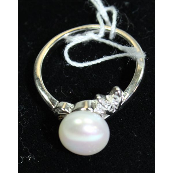 #250-FRESH WATER PEARL RING (WHITE) SIZE 5.5