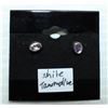 Image 1 : #277-WHITE TOURMALINE STUD EARRINGS