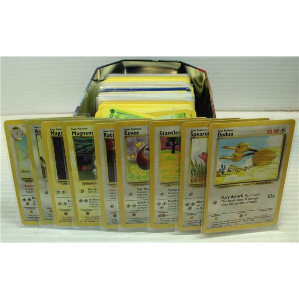 TIN OF OLD POKEMON COLLECTORS CARDS