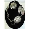 COSTUME JEWELRY NECKLACE SILVER TONED