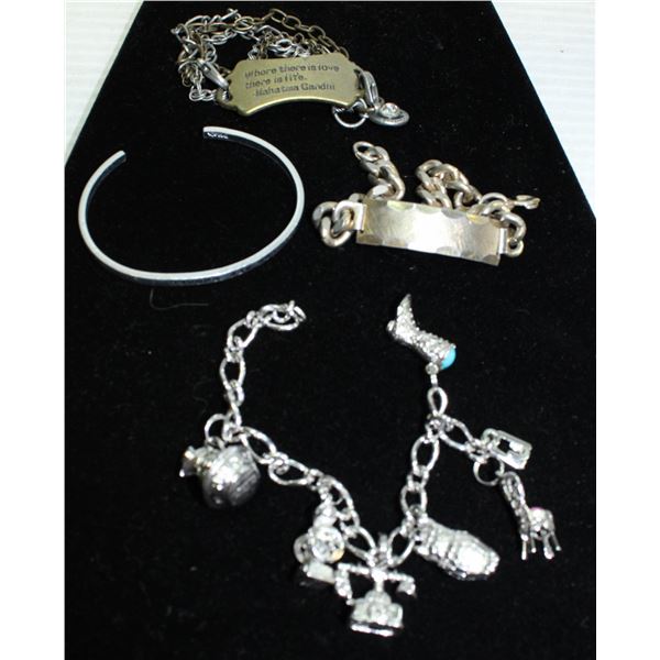 CHARM BRACELET & VINTAGE BRACELETS TOGETHER