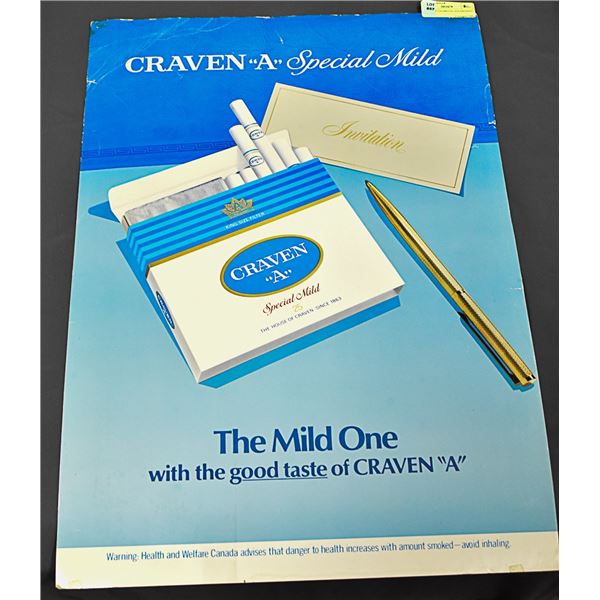 CRAVENA CIGARETTE ADVERTISING POSTER