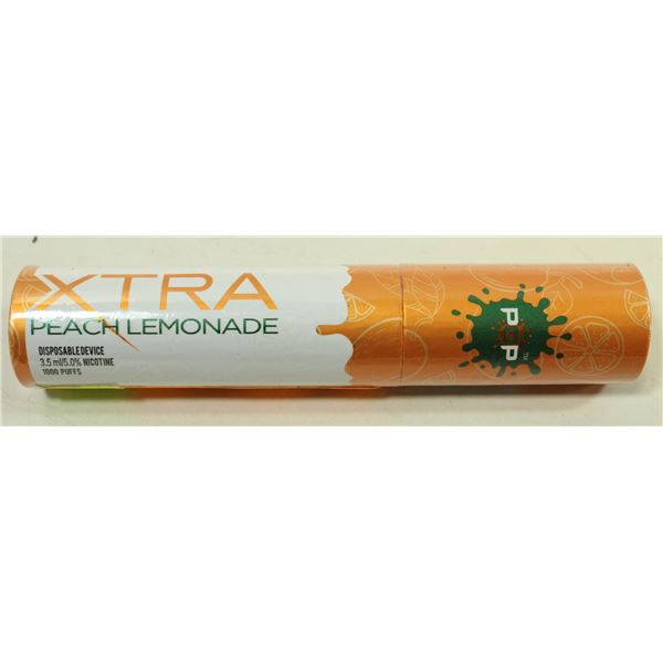 ONE POP XTRA 1000 PUFFS E-CIG 5% PEACH LEMONADE