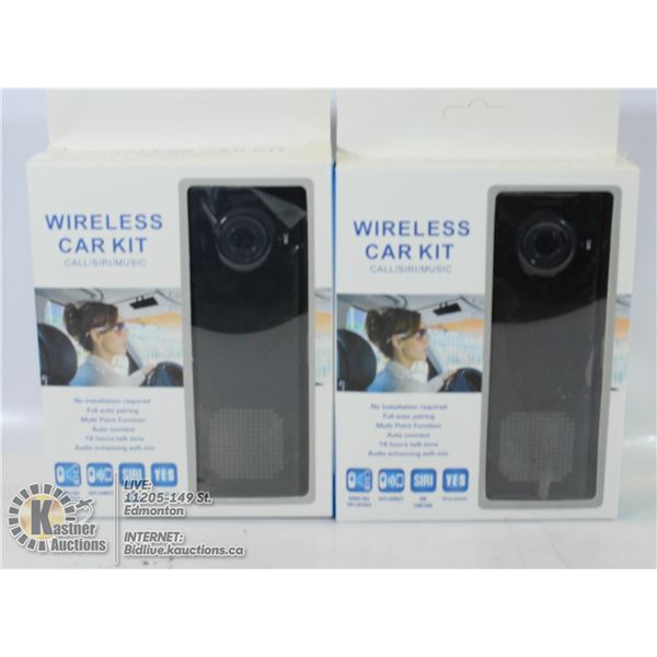 2 X WIRELESS CAR KIT-CALL/SIRI/MUSIC