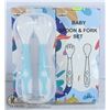 Image 1 : LOTS OF 2 BABY SPOON AND FORK SETS