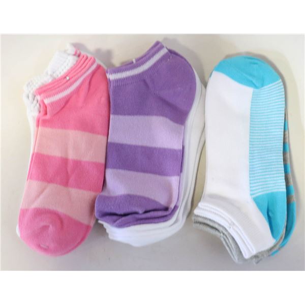 9PK LADIES ANKLE SOCKS