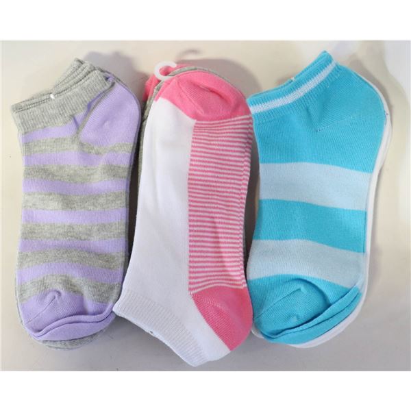 9PK LADIES ANKLE SOCKS