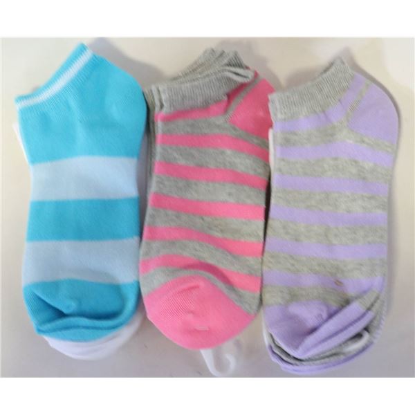 9PK LADIES ANKLE SOCKS