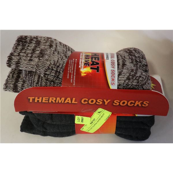 2PK COZY SLIPPER SOCKS MENS