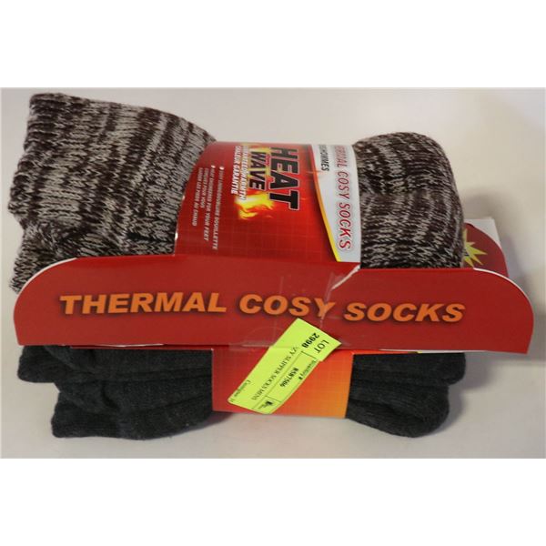 2PK COZY SLIPPER SOCKS MENS