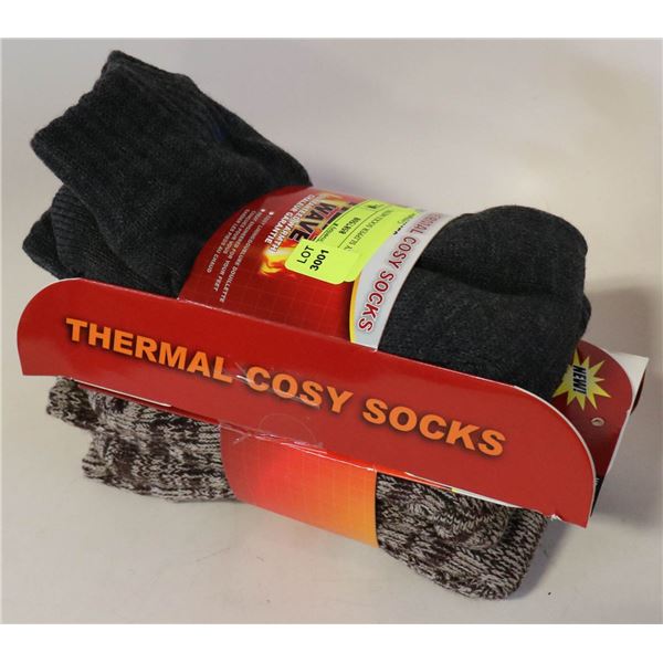 2PK COZY SLIPPER SOCKS MENS