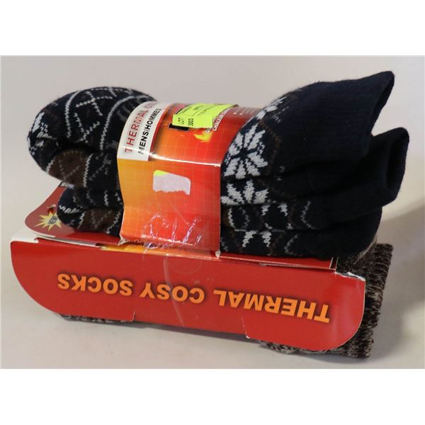2PK COZY SLIPPER SOCKS MENS