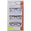 Image 1 : FOSTER GRANT LADIES READING GLASSES 3 PACK +1.25
