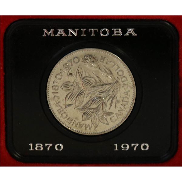 RCM 1970 PROOF SILVER DOLLAR- MANITOBA