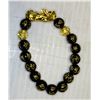 Image 1 : #38-BLACK OBSIDIAN DRAGON BEAD BRACELET 10mm