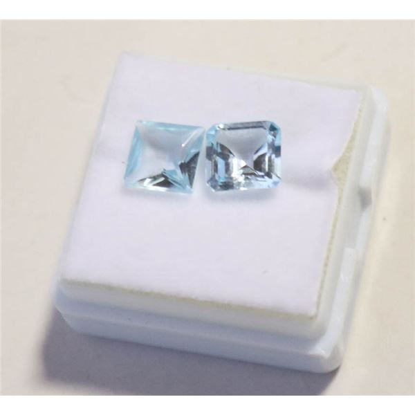 #97-SKY BLUE TOPAZ GEMSTONES SQUARE 4.0ct